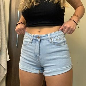 RSQ high rise jean shorts from Tillys!